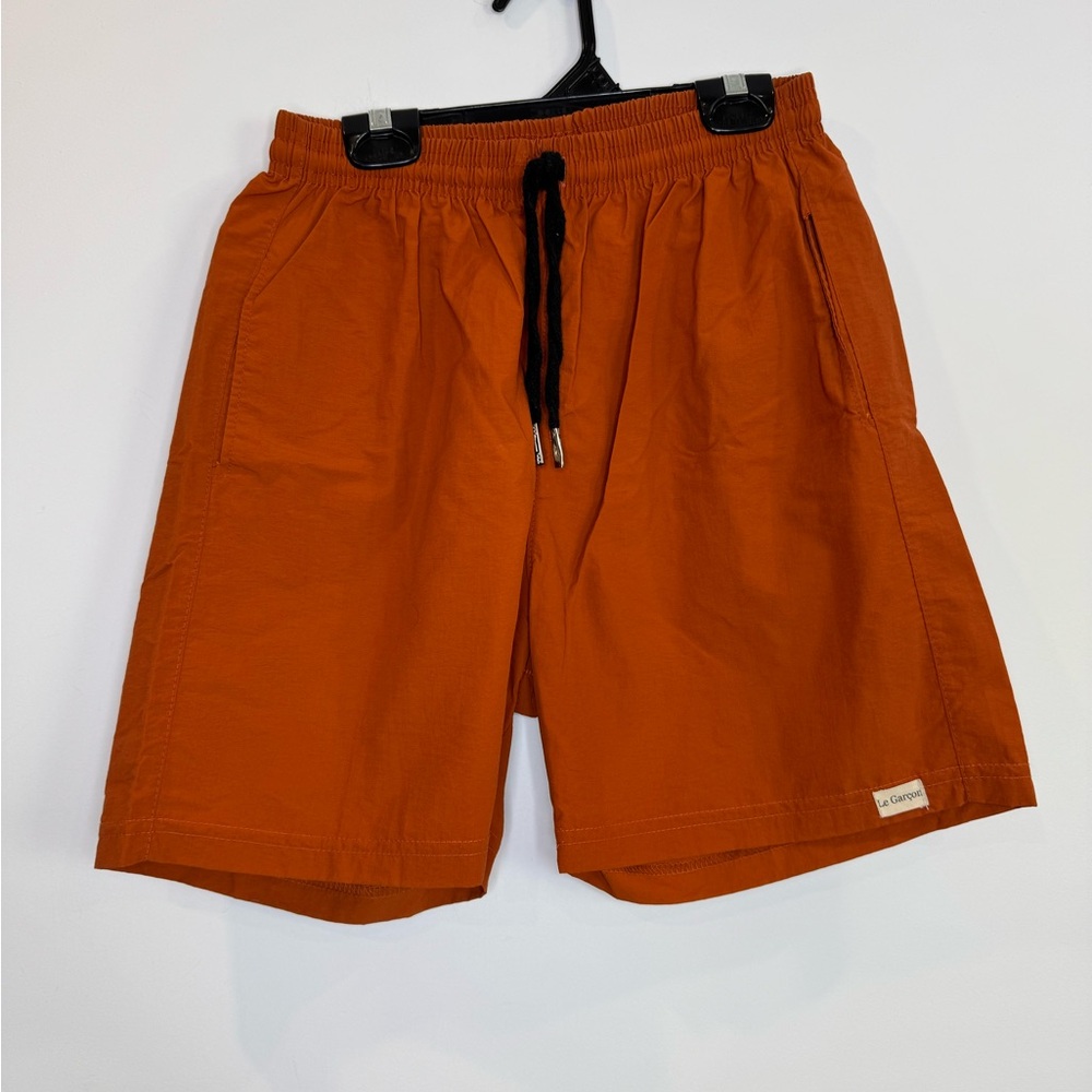 Le garçon burn Orange Drawstring Shorts size medium